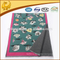 Impresión en la parte frontal de las mujeres borlas abrigo Wrap Shawl Cooton viscosa Shawl